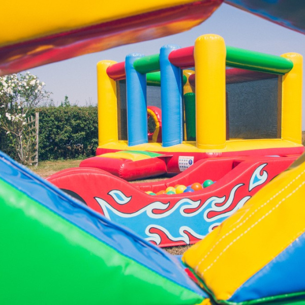 Multi Coloured Basher Bouncy Castle