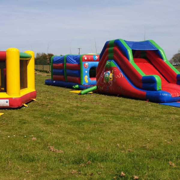 Multi Coloured Basher Bouncy Castle