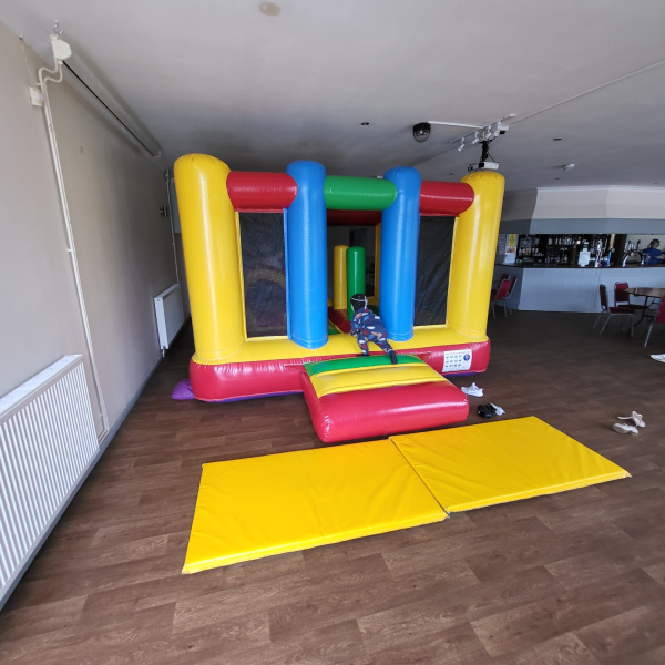 Multi Coloured Basher Bouncy Castle