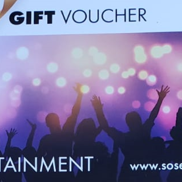 SOS Entertainment Gift Vouchers