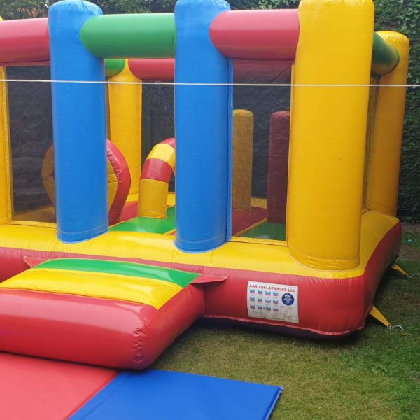 Multi Coloured Basher Bouncy Castle