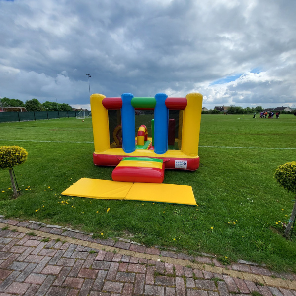 Multi Coloured Basher Bouncy Castle