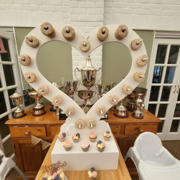 Large Heart Doughnut Wall 