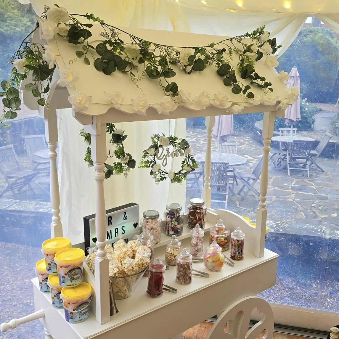 sweet cart hire, sussex