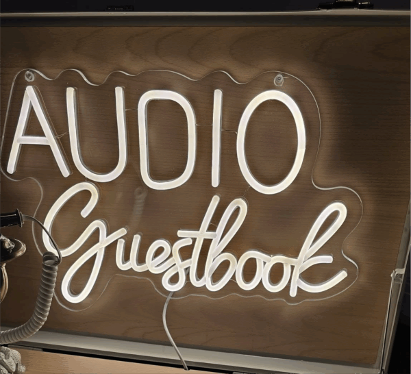 tabletop audio guest book hire, wedding hire