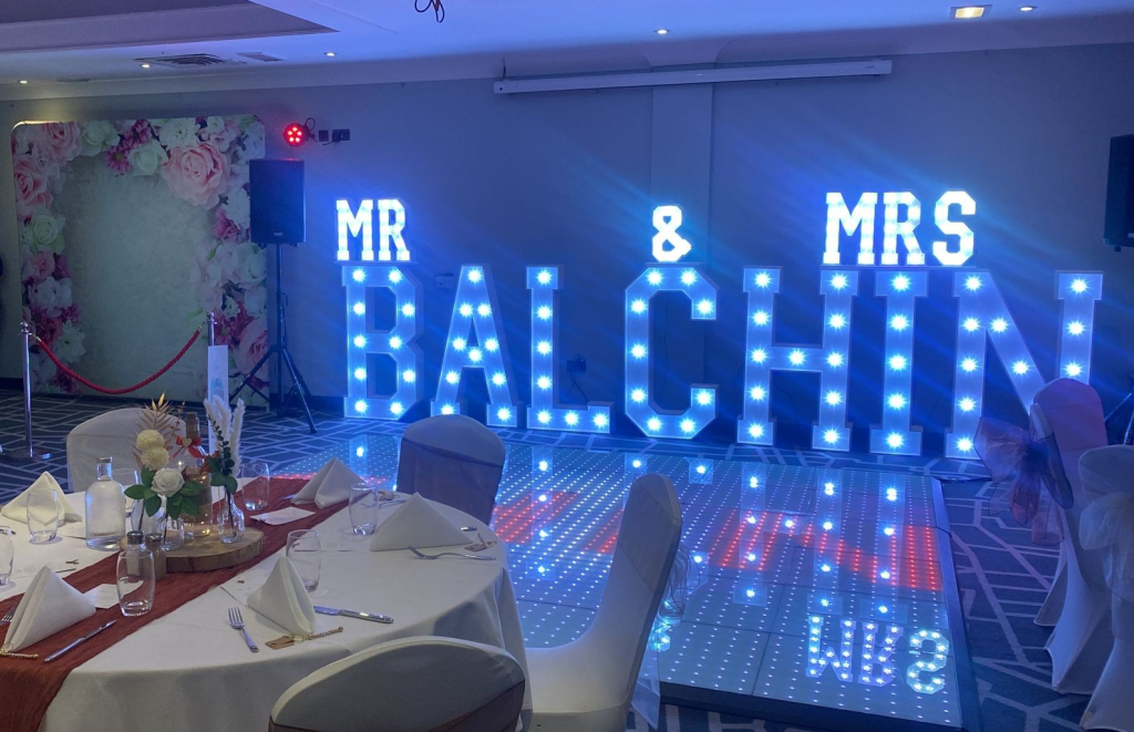 light up letters hire, essex