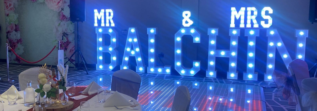 light up letters hire, essex