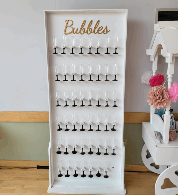 prosecco wall hire