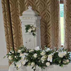white wedding post box hire ashford