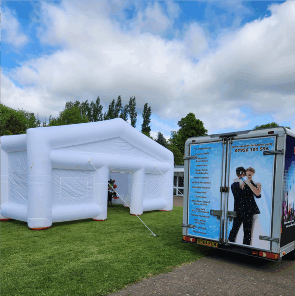 inflatable marquee hire, outdoor weddings