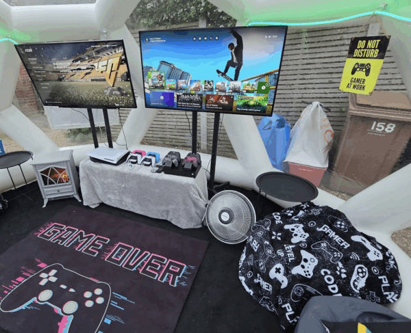 gaming zone wedding hire, surrey