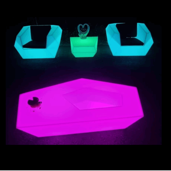 led party seating, wedding hire, surrey