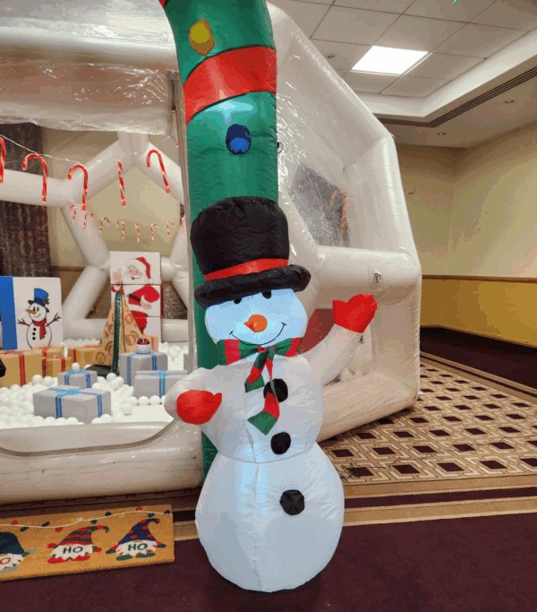 christmas themed soft play area, winter weddings