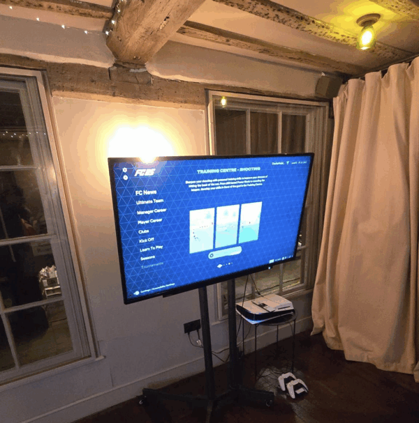 gaming zone for wedding, east sussex