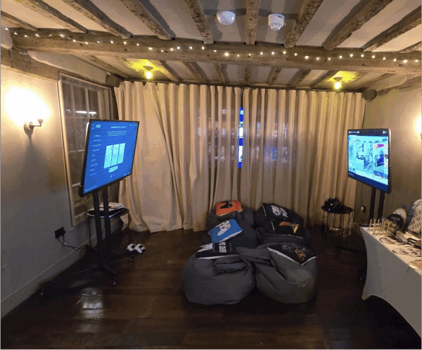 gaming zone for wedding, sussex