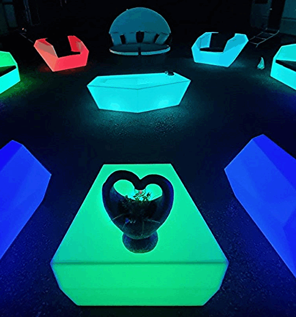 hire led furniture, wedding, folkstone