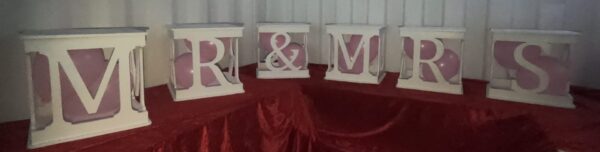 mr & mrs decorations