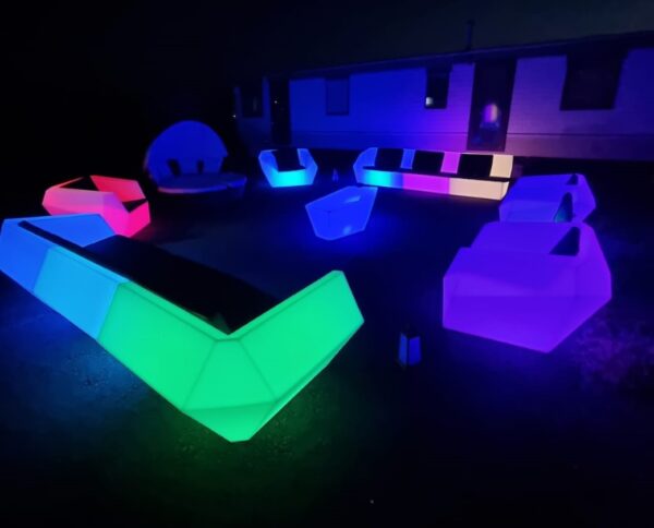 hire led furniture, wedding, sussex