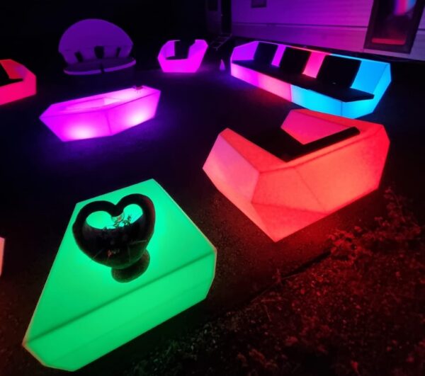 led furniture hire, wedding hire surrey