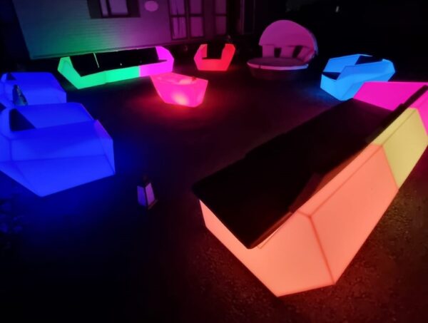 hire led furniture, wedding, west sussex