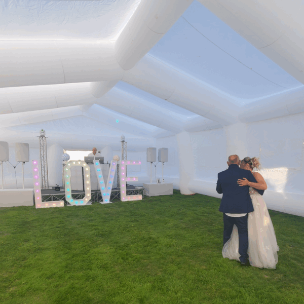 inflatable marquee, wedding hire east sussex