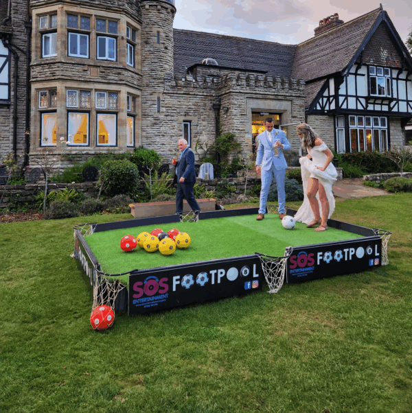 footpool, wedding lawn games hire, Ashford