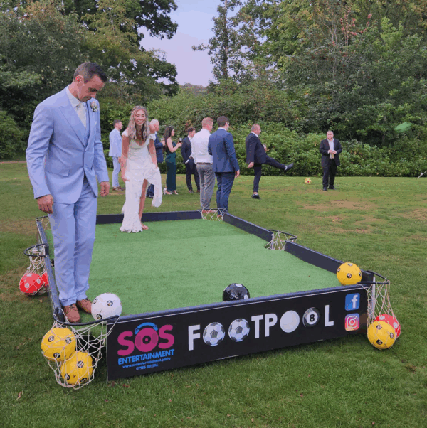 footpool, wedding lawn games hire, sussex