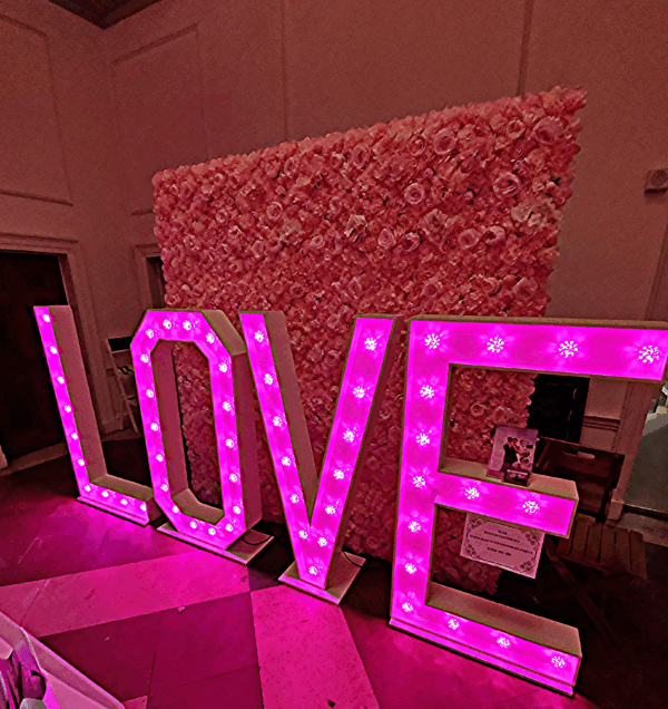 flower wall hire, ashford