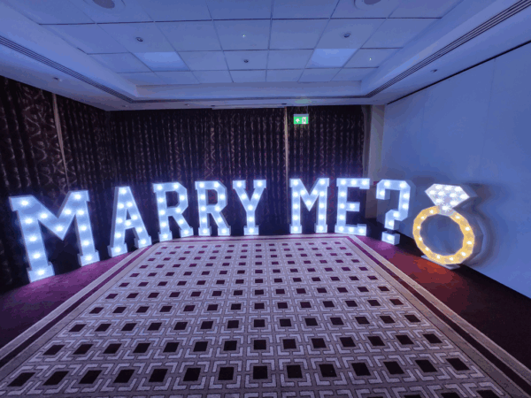 marry me proposal lights, sussex