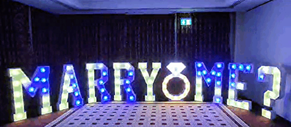 marry me proposal lights, kent