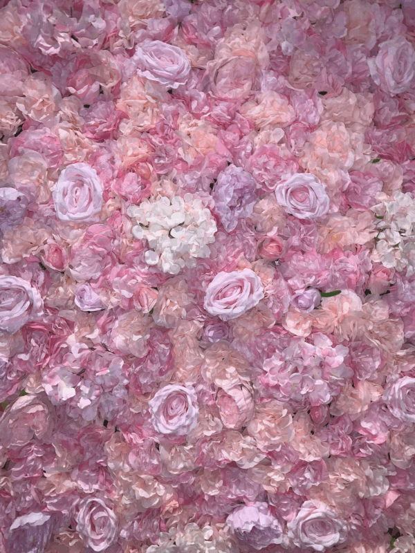 silk flower wall hire for weddings
