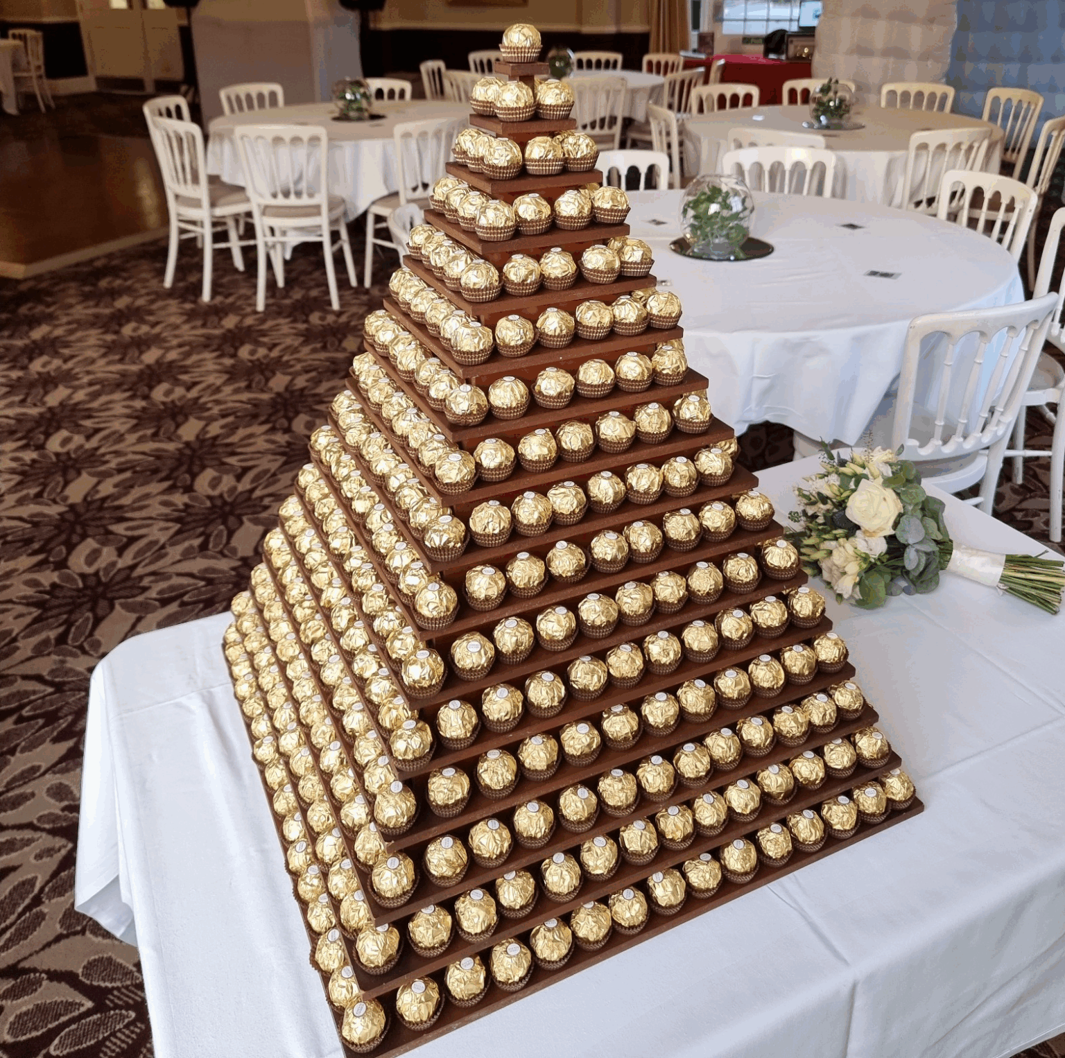 Ferrero Rocher Pyramid Hire Wedding Party Hire ferrero-rocher-pyramid-hire-wedding-party-hire