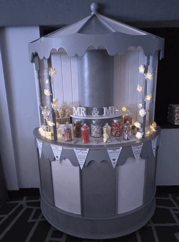 candy cart hire for weddings, west sussex